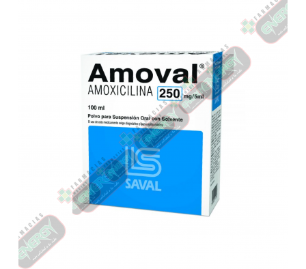 AMOVAL 250mg SUSPENSION * 100ml - 1264