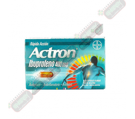 ACTRON 400mg x 10 CAPSULAS - 5479