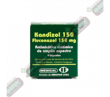 KANDIZOL 150MG X 4 CAPSULAS - INDUFAR