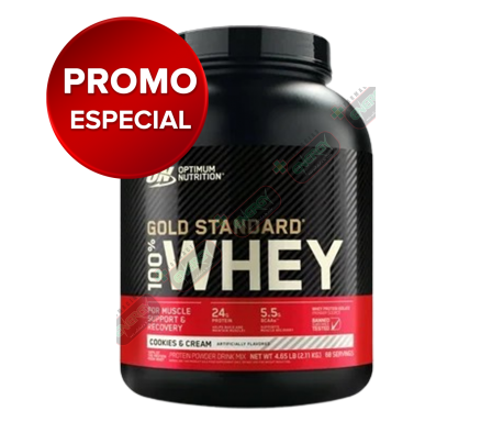 PROMO 100% WHEY GOLD COOCKIES CREAM 5L 28683-OPTIM