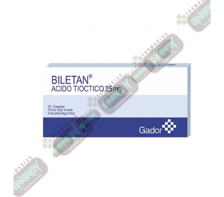 BILETAN 25mg x 20 GRAGEAS - 7936