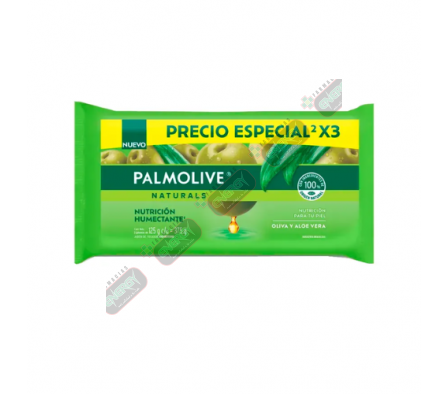 PALMOLIVE JABON OLIVA&ALOE 3 x 125GR - 8650