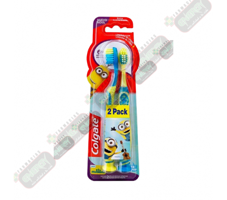 COLGATE CEPILLO  SMILIES MINIONS 2PK - 8558