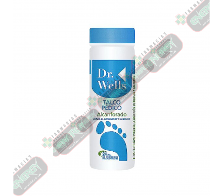 DR.WELLS TALCO PEDICO ALCANFORADO x 100GR - 1495