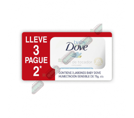 DOVE BABY PACK JAB HIDRAT SENS 3 X 75GR. - 1296