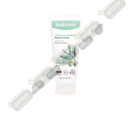BABARIA CREMA PARA MANOS OLIVA 75ML-7340