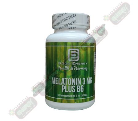 GOOD ENERGY  MELATONIN 3MG PLUS B6 X 60 CAP-328718
