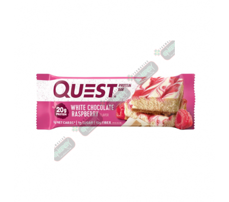 QUEST PROTEIN BAR WHITE CHOCO RASBERRY 000210