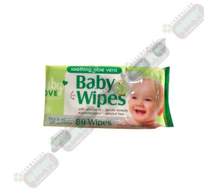 PERSONAL CARE BABY LOVE WIPES ALOE X 80-924994