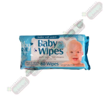 PERSONAL CARE BABY WIPES BLUE X 80-90822