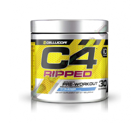 CELLUCOR  RIPPED C4 ICY BLUE RAZZ X30 SERV-7507/50
