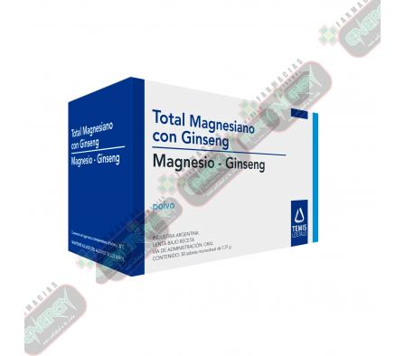 TOTAL MAGNESIANO GINSENG CAJA x 30 SOBRES-0590