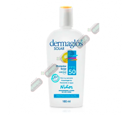 DERMAGLOS SOL. EMULSION NIÑOS FPS50  180ML - 3790