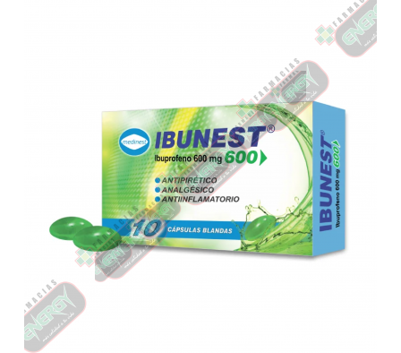 IBUNEST 600MG CAJA X 10 CAPS BLANDAS - 0121