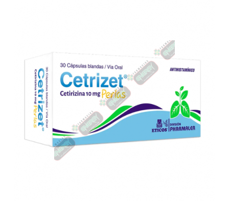CETRIZET PERLAS 10MG X 30 CAPS - 1448