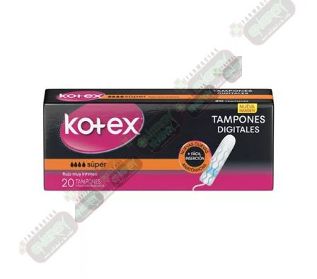 KOTEX TAMPONES SUPER X 20 UNID - 3973