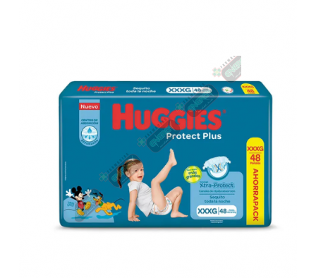 HUGGIES PROTEC PLUS XXXL X 48 UNID - 1955/3607