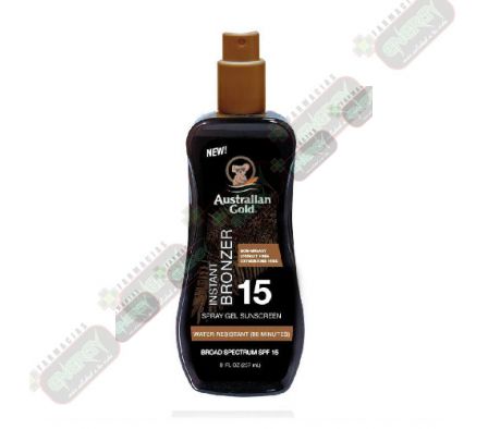 AG SPF 15 SPRAY GEL WITH BRONZER 8 OZ. 33079