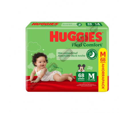 HUGGIES FLEX COMF M AHORRO X 68UNID