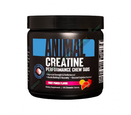 ANIMAL CREATINA CHEWS 120 FRUIT PUNCH - 33314