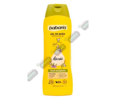 BABARIA GEL DE BAÑO PIEL NORMAL X 600ML - 1463