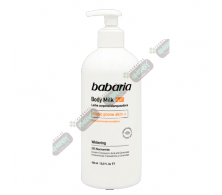 BABARIA BODY MILK LIGTH BLANQUEADORA X 400ML -0127