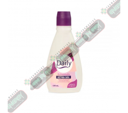 DAILY QUITAESMALTE ACETONA PURA 120ML-2125