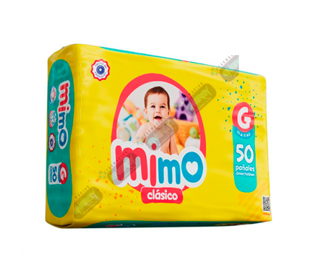MIMO PAÑAL CLASICO MEGAPACK G X 50 UNI -0951