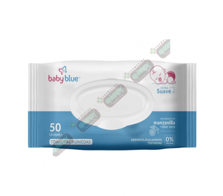 BABY BLUE TOHALLITAS HUMEDAS X 50 UNID-2194