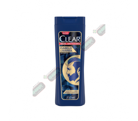 CLEAR MEN SHAMP CABELLO Y BARBA X 200ML-5276