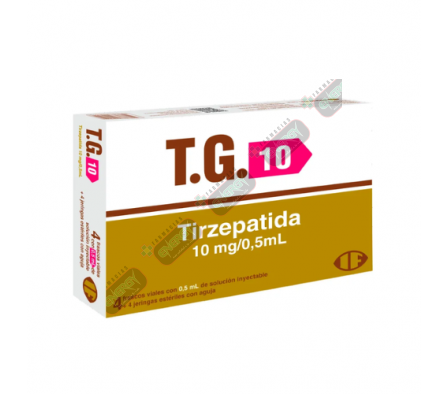 T.G 10 MG CAJA X 4 FRASCOS 0,5ML+4 JERINGAS-9554