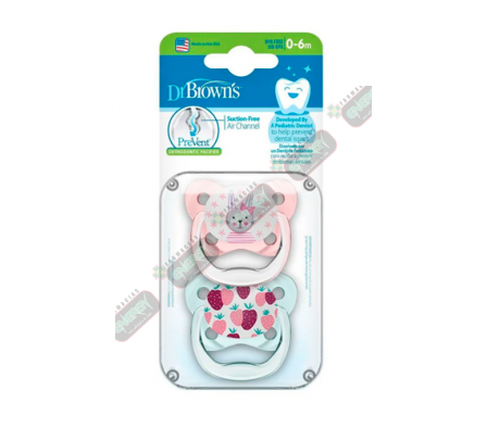 DR BROWNS  CHUPETE MARIPOSA +O X 2 R PV12302- 1760