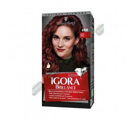 IGORA BRILLANCE KIT-688 ROJO RUBI 60ML-7674