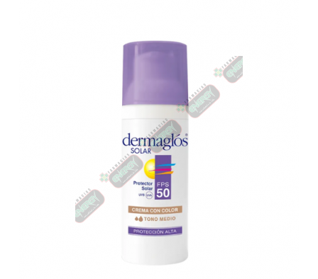 DERMAGLOS SOLAR FPS 50 FACIAL C/ COLOR MEDIO-4568