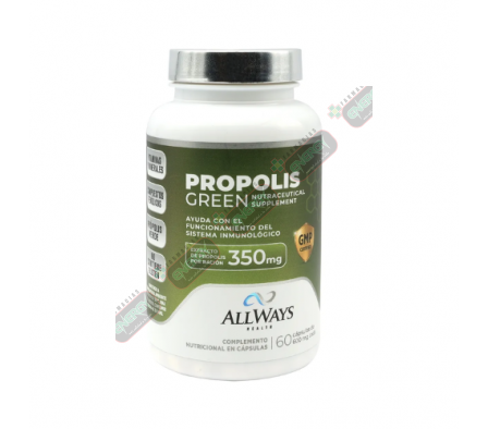 ALLWAYS PROPOLIS GREEN FRASCO X 60 CAPSULAS-7215