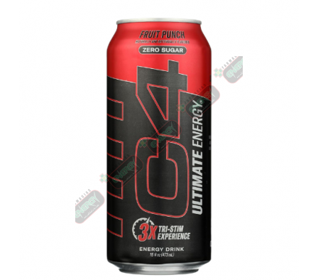 C4 ENERGY LATA  FRUIT PUNCH 16 OZ