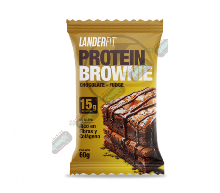 LANDERFIT BROWNIE CHOCOLATE FUDGE X 60GR (12)-4824