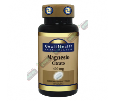 QUALIHEALTH MAGNESIO CITRATO 400MG X 60 CAPS