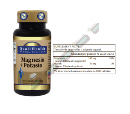 QUALIHEALTH MAGNECIO POTASIO   X 60 CAPS-725281