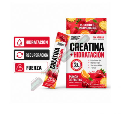 CREATINE + HYDRATION FRUIT PUNCH PACK X 15 SER-2519