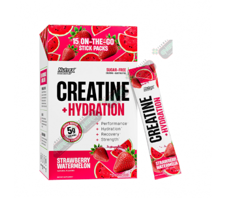 CREATINE + HYDRATION FRUIT STRAW.WATERMELON-2533