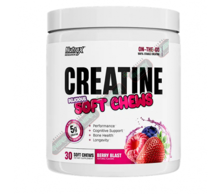CREATINE SOFT CHEWS BERRY BLAST X 30NUTREX-732588