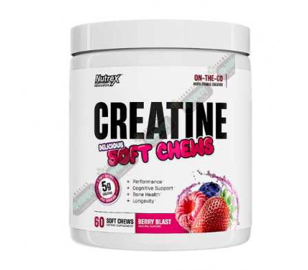 NUTREX CREATINE SOFT CHEWS BERRY BLAST X 60-732571