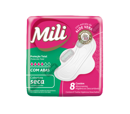 MILI TOALLITA HIG.CONFOR C/ALAS SECA X 8 -3842