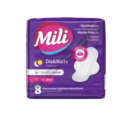 MILI TOALLITA PROT DISCRETA  C/ALAS SUAV X 8 -3927