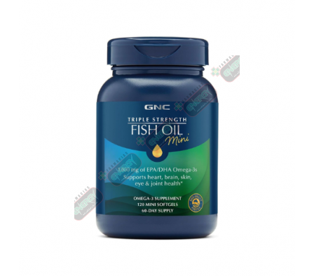 GNC PREM TRIPLE STRENGTH FISH MINI *120 CAPS 70592