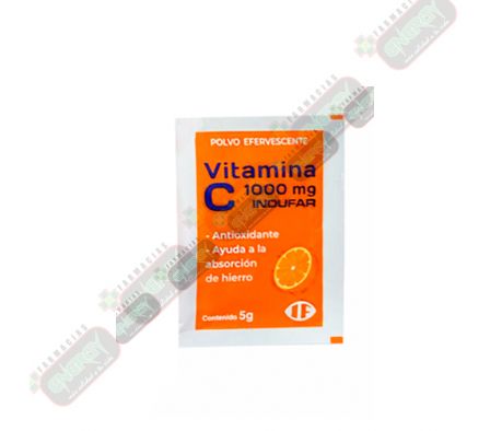 VITAMINA C 1000mg POLVO EFERV. x 1SOBRE(10)- INDUF