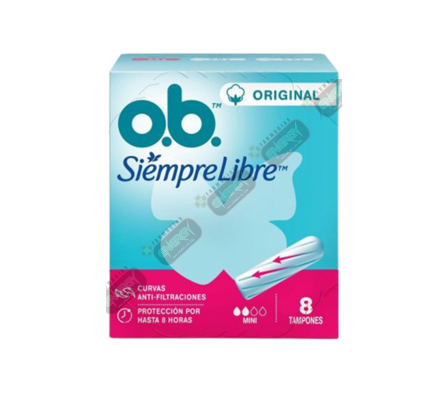 OB TAMPON ORIGINAL MINI x 8UNID.- 7799/4766