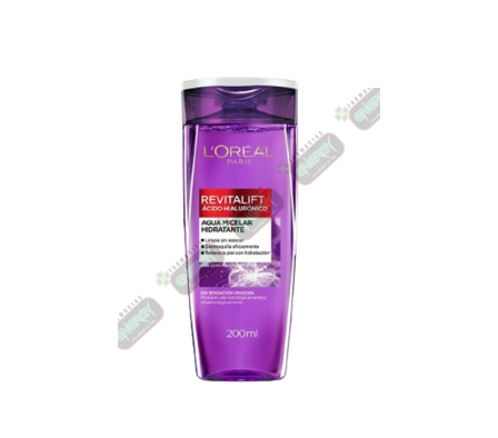 LOREAL REVITALIF ACIDO HIALUR AGUA MIC 200ML- 3705