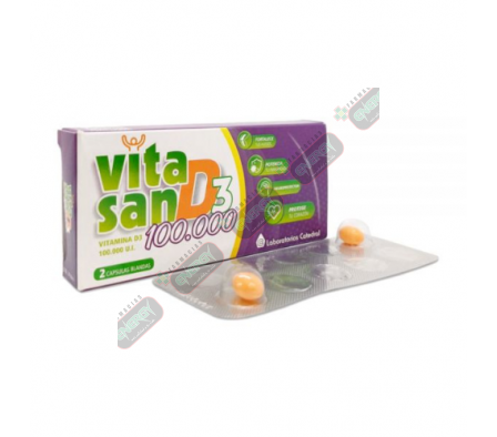 VITASAN D3 100,000 UI CAJA X 2 CAPSULAS - 5989